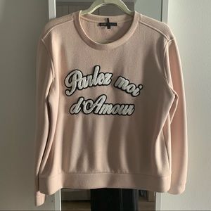 Maje Troje neoprene sweatshirt